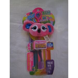 NEW PlushBalm Squeezables Retractable LipBalm Chapstick kids Grape Flavor Koala!